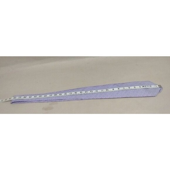 Brooks Brothers Mens Silk Necktie Lavender Blue Geometric Textured (Repp) Tie - Picture 3 of 10